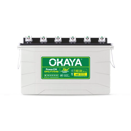 OKAYA 160Ah Super Jumbo Tubular Inverter Battery with 2 years warranty (24+24)