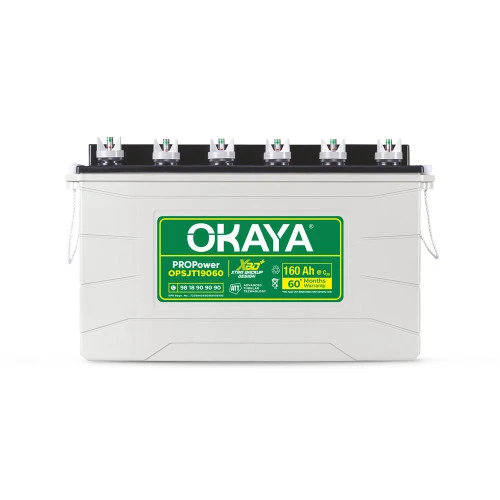 OKAYA 160Ah Super Jumbo Tubular Inverter Battery with 3 years warranty (36+24)