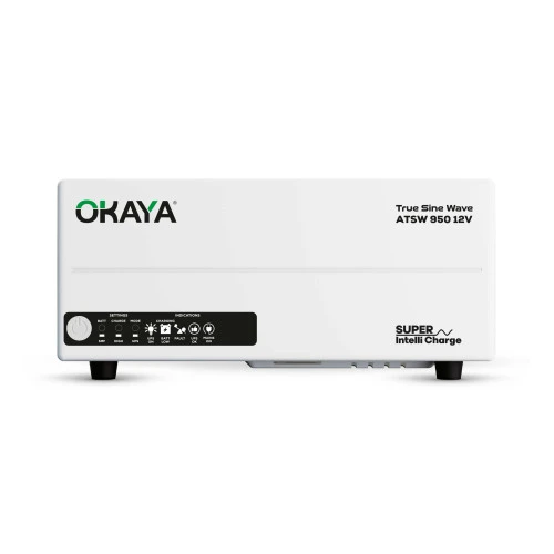 Okaya ATSW 950 12V Home UPS Inverter | Advanced True Sine Wave Technology 700 VA | 36-Month Warranty
