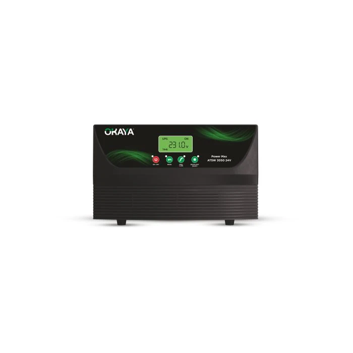 Okaya ATSW 3050 24V Hi-Capacity UPS/Inverter | Advanced True Sine Wave Technology | 36-Month Warranty