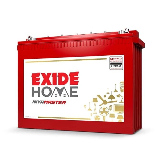 EXIDE Master IMTT1500 150Ah 12V Tall Tubular Inverter Battery | Long Backup & Low Maintenance | Leak Resistant | 60 Months Warranty